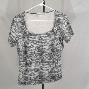 Zebra print Top by Nouveau t's (M)